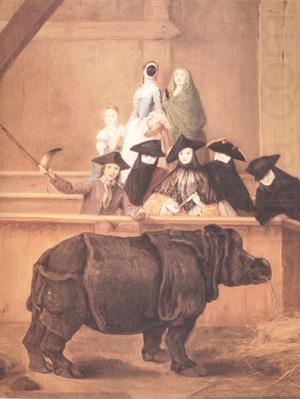 Exhibition of a Rhinoceros at Venice (nn03), Pietro Longhi